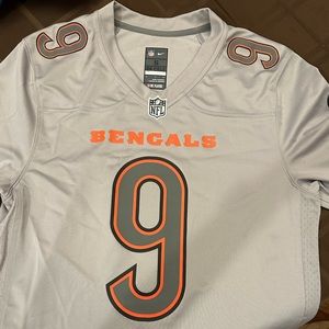 Joe Burrow Cincinnati Bengals Grey Nike Jersey Size S